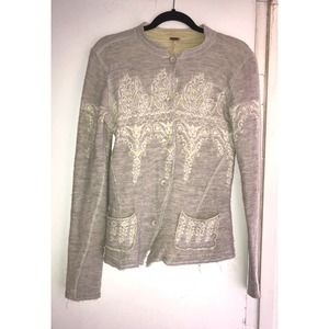Free People Sweater Wool Cotton Blend M